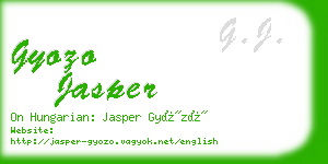 gyozo jasper business card